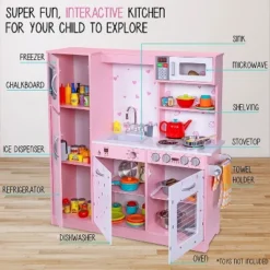 Lil Jumbl Play Kitchen Set For Kids, Toddler Kitchen Playset