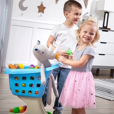 Step2 Little Helper's Shopping Cart 5pc - Blue 2 Step2 Little Helper's Shopping Cart 5pc - Blue - Image 2