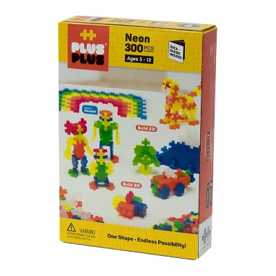 Plus-Plus Open Play Set, Neon, 300 Pieces 1 Plus-Plus Open Play Set, Neon, 300 Pieces