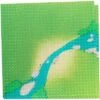 Big Bag Of Bricks Large Grassy Field & River Pattern Building Plates 10"x10", 2 Pack