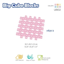 UNiPLAY Waffle Soft Blocks — Cube Puzzle Play For Cognitive And Sensory Development In Early Learning Education, Ages 3 Months And Up (6pc Set) -FUNKO Shop GUEST f6495ce4 6bba 470c 8fc9 ee8478f5c4f2