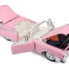 1959 Cadillac Eldorado Biarritz Convertible Pink 1/18 Diecast Model Car By Maisto