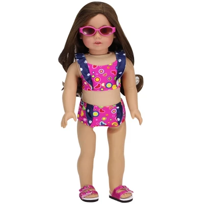 Sophia’s 18" Doll Swimsuit Set, Hot Pink 1 Sophia’s 18" Doll Swimsuit Set, Hot Pink