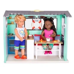 Our Generation Seaside Beach House Playset For 18" Dolls