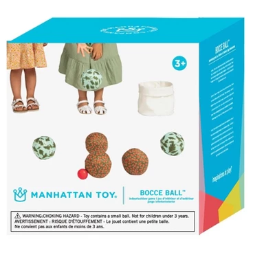 Manhattan Toy Indoor Outdoor 8-Piece Bocce Playset For Kids With Soft Memory Foam Fabric Covered Balls 6 Manhattan Toy Indoor Outdoor 8-Piece Bocce Playset For Kids With Soft Memory Foam Fabric Covered Balls - Image 6