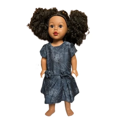 Doll Clothes Superstore Size 12 Matching Girl And Doll Blue Pattern Dresses For Girls And Dolls 2 Doll Clothes Superstore Size 12 Matching Girl And Doll Blue Pattern Dresses For Girls And Dolls - Image 2