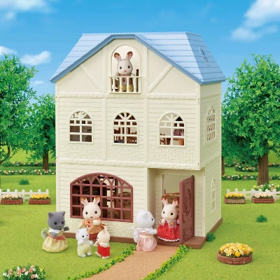 Calico Critters Sky Blue Terrace Gift Set, Dollhouse Playset With Figures, Furniture And Accessories 2 Calico Critters Sky Blue Terrace Gift Set, Dollhouse Playset With Figures, Furniture And Accessories - Image 2