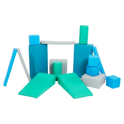 ECR4Kids SoftZone Building Foam Blocks, Large Unit-Style Soft Builder Blocks, 16-Piece 8 ECR4Kids SoftZone Building Foam Blocks, Large Unit-Style Soft Builder Blocks, 16-Piece - Image 8