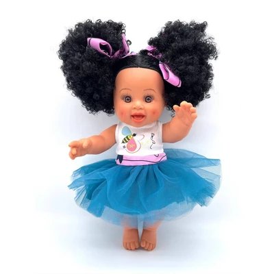 Orijin Bees Sweet Puffy 12" Baby Bee Doll - Black Hair With Brown Eyes 1 Orijin Bees Sweet Puffy 12" Baby Bee Doll - Black Hair With Brown Eyes