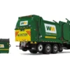 Mack TerraPro Refuse Garbage Truck W/Front End Loader And CNG Tailgate White And Green W/Bin 1/34 Diecast Model By First Gear