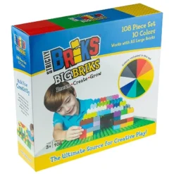 Strictly Briks Toy Large Building Blocks For Kids And Toddlers, 100% Compatible With All Major Brands,10 Multi Colors, 108 Pieces - Ages 3 And Up 7 Strictly Briks Toy Large Building Blocks For Kids And Toddlers, 100% Compatible With All Major Brands,10 Multi Colors, 108 Pieces - Ages 3 And Up -FUNKO Shop GUEST fd52c570 aceb 47ac b75f 71a19f05ff97