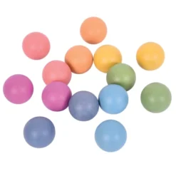 TickiT Rainbow Wooden Balls, Set Of 14